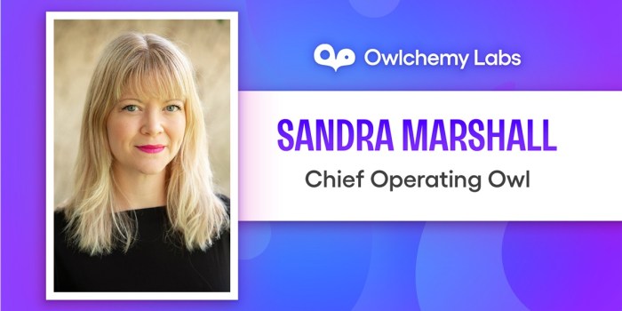 Sandra Marshall is the COOwl at Owlchemy Labs.